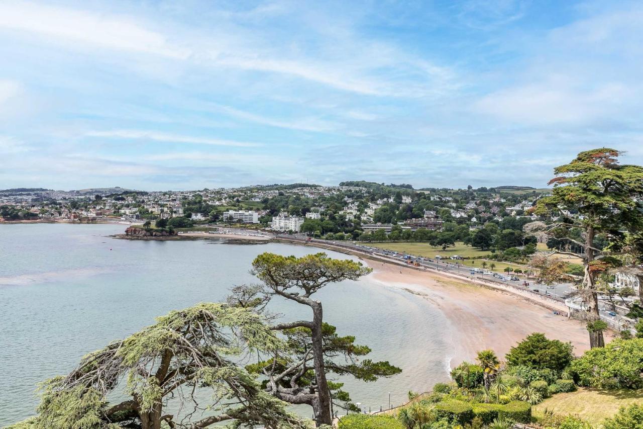 A7 Masts - Striking Beach Bolthole Apartment With Beautiful Sea Views Private Balcony & Parking Torquay Exteriör bild